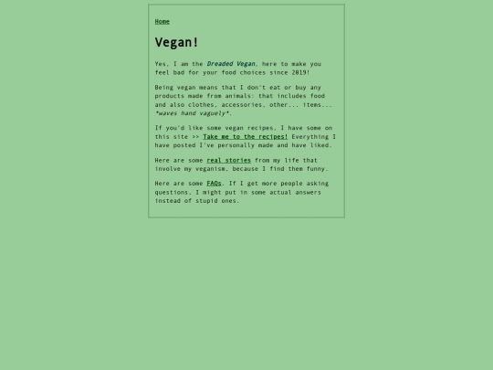 vegan screenshot