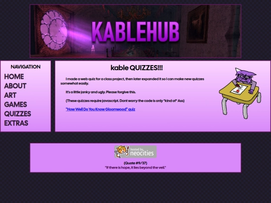 quizzes screenshot