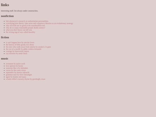 links screenshot