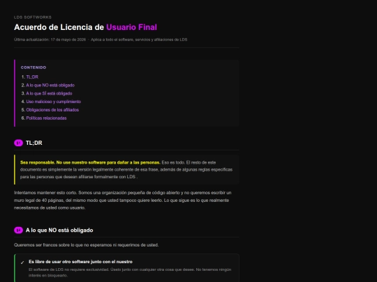 Legal/ES/Acuerdo De Usuario Final screenshot