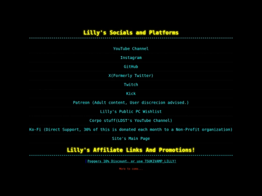 LinkTree screenshot