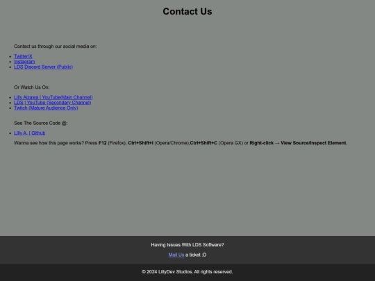 home/contact screenshot