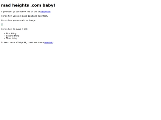 index screenshot