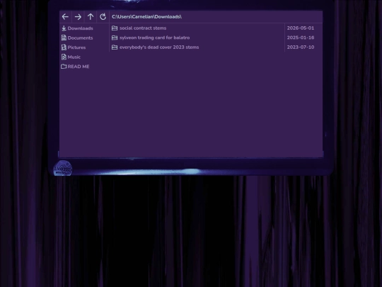 carnelian/downloads screenshot