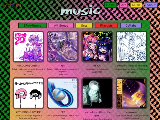 music/collabs screenshot