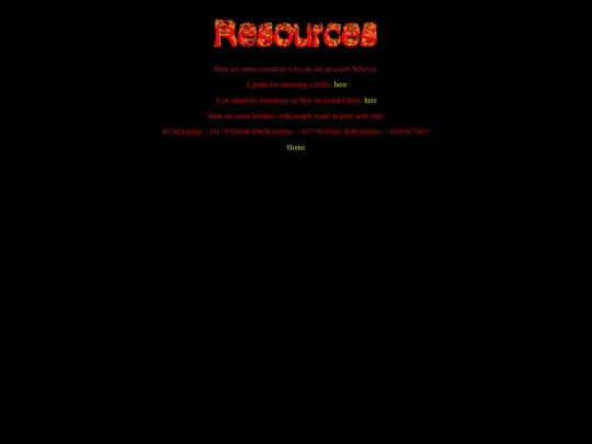 resources screenshot