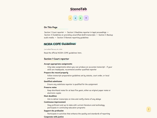 business/cope-guidelines screenshot