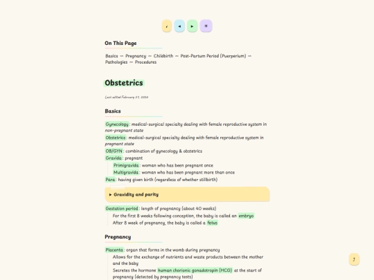 medical/obstetrics screenshot
