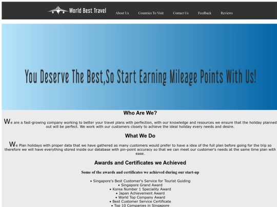 Mainpage screenshot