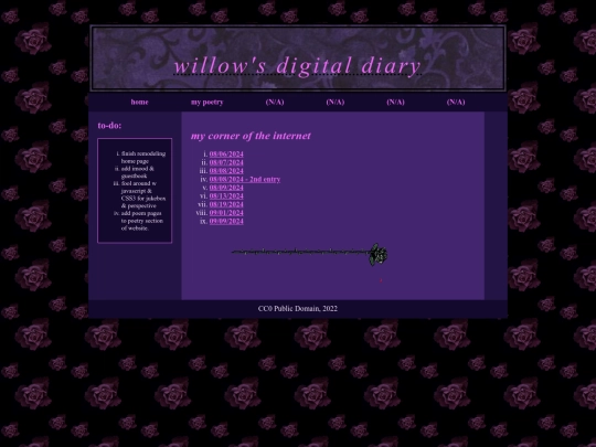 diary/digitaldiary screenshot