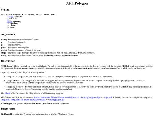 xlib/graphics/filling-areas/XFillPolygon screenshot