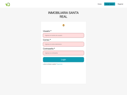 login screenshot