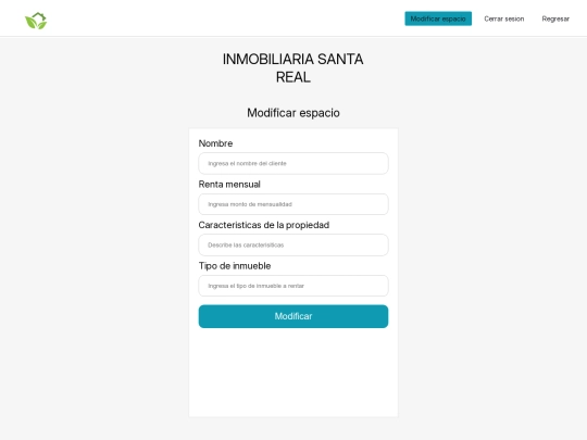 modificarEspacio screenshot