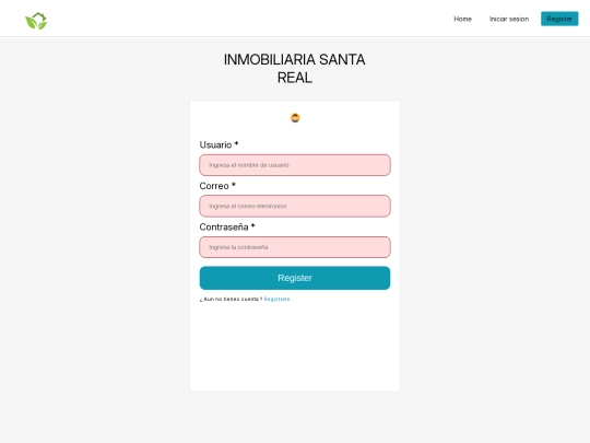 register screenshot