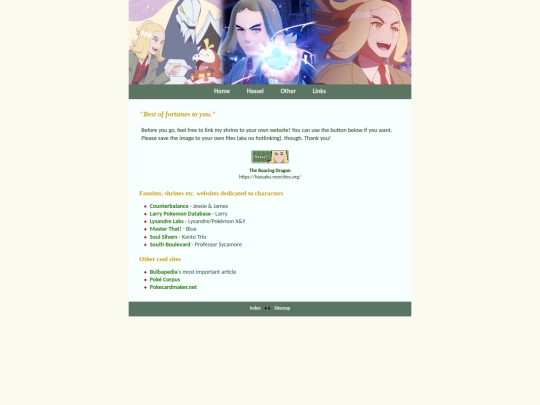 links screenshot