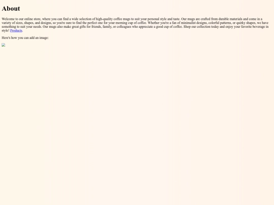 AboutPage screenshot