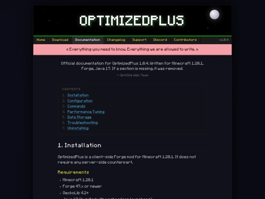 documentation screenshot