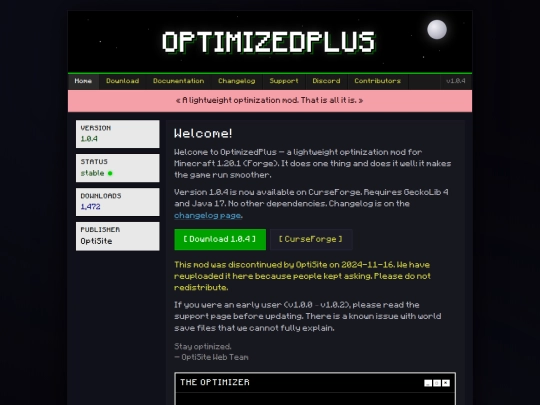 index screenshot