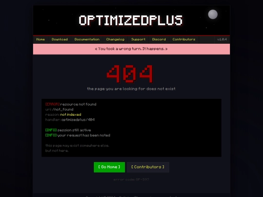 not_found screenshot