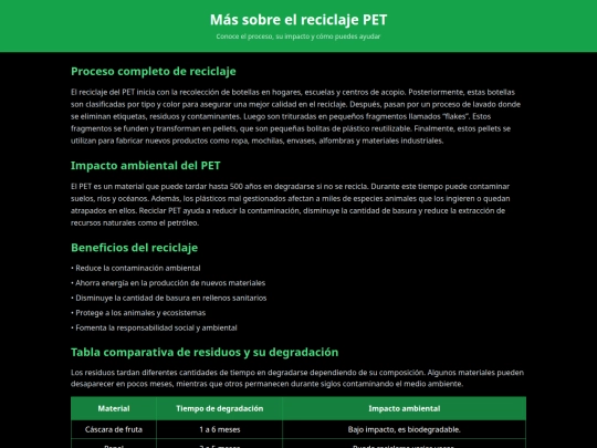 info screenshot