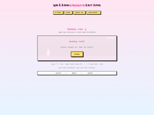 Yellowsquare/games/bunny-run screenshot