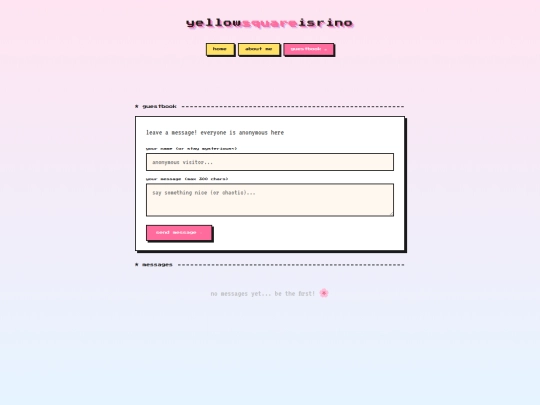 Yellowsquare/guestbook screenshot