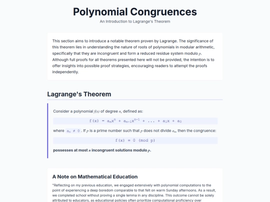 polynomialcongruence screenshot