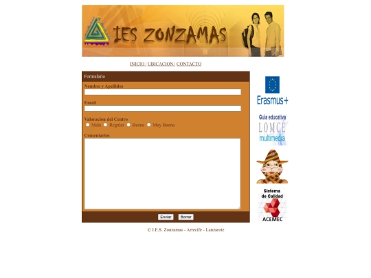 zonzamas/contacto screenshot