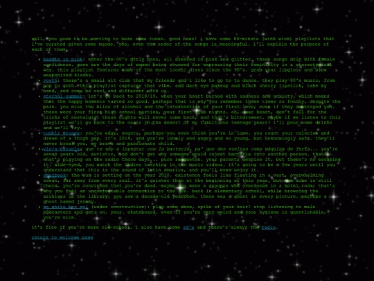 playlists screenshot