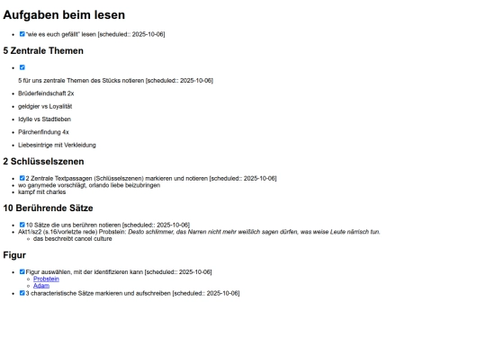 darstellendes-spiel/2-shakespeare/2-shakespeares-wie-es-euch-gefällt/1 vorlage/lese-aufgaben screenshot
