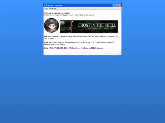 index screenshot