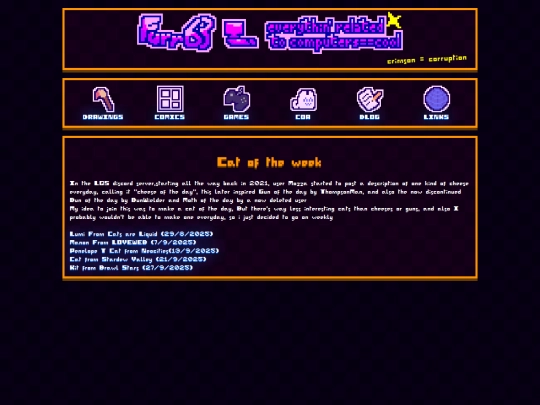blog/CatOfTheWeek screenshot