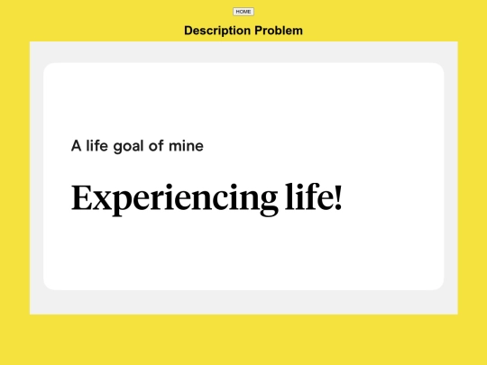 selfdescriptionproblems screenshot