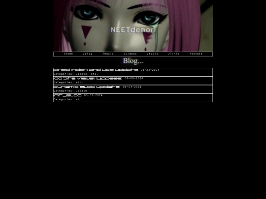 blog screenshot