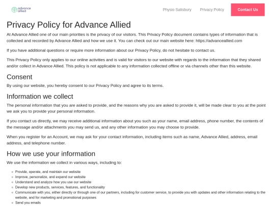 privacy-policy screenshot