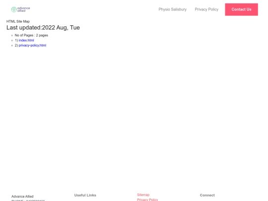 sitemap screenshot