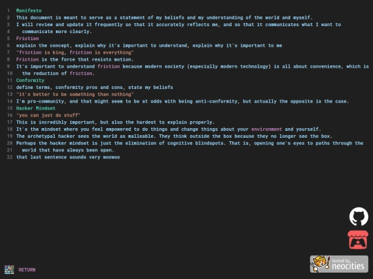 manifesto screenshot