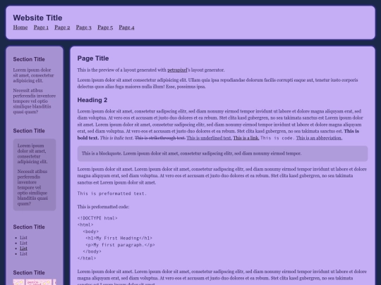 index screenshot
