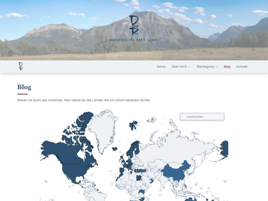 blog/travels screenshot