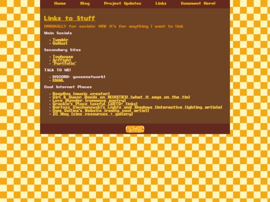 links screenshot