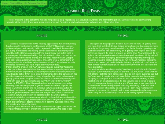 old/personalblog screenshot