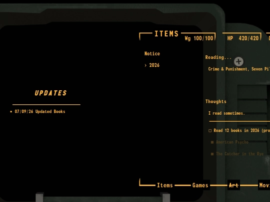 ITEMS/Books screenshot