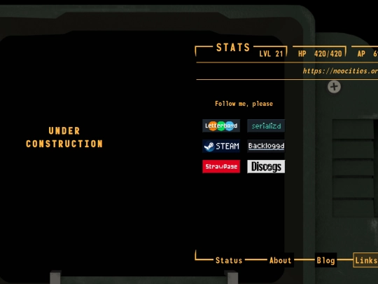STATS/Links screenshot