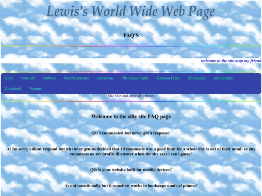 FAQ screenshot