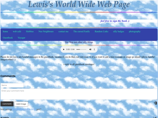 Guestbook screenshot