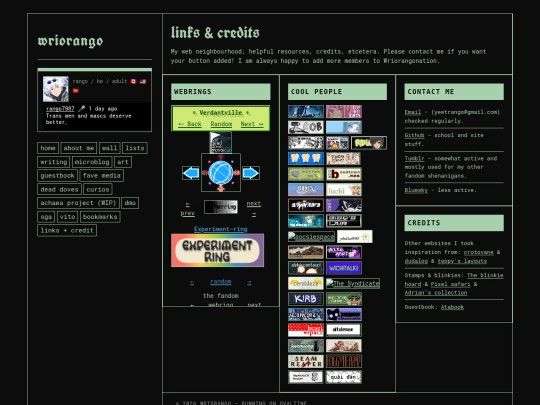 links screenshot