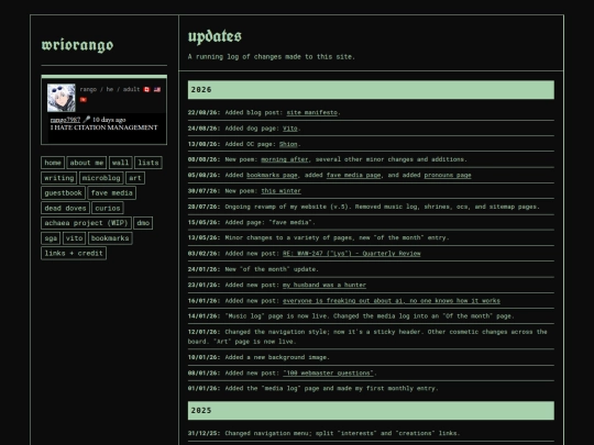 updates screenshot