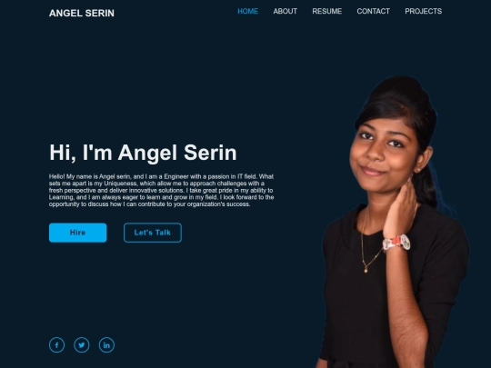 Portfolio/Angel Portfolio screenshot