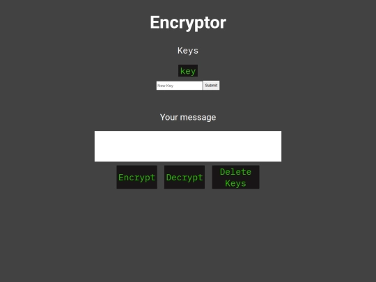 Cryption screenshot