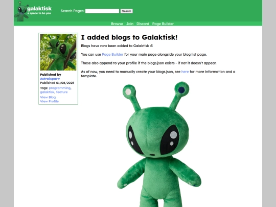 blog/addedblogs screenshot